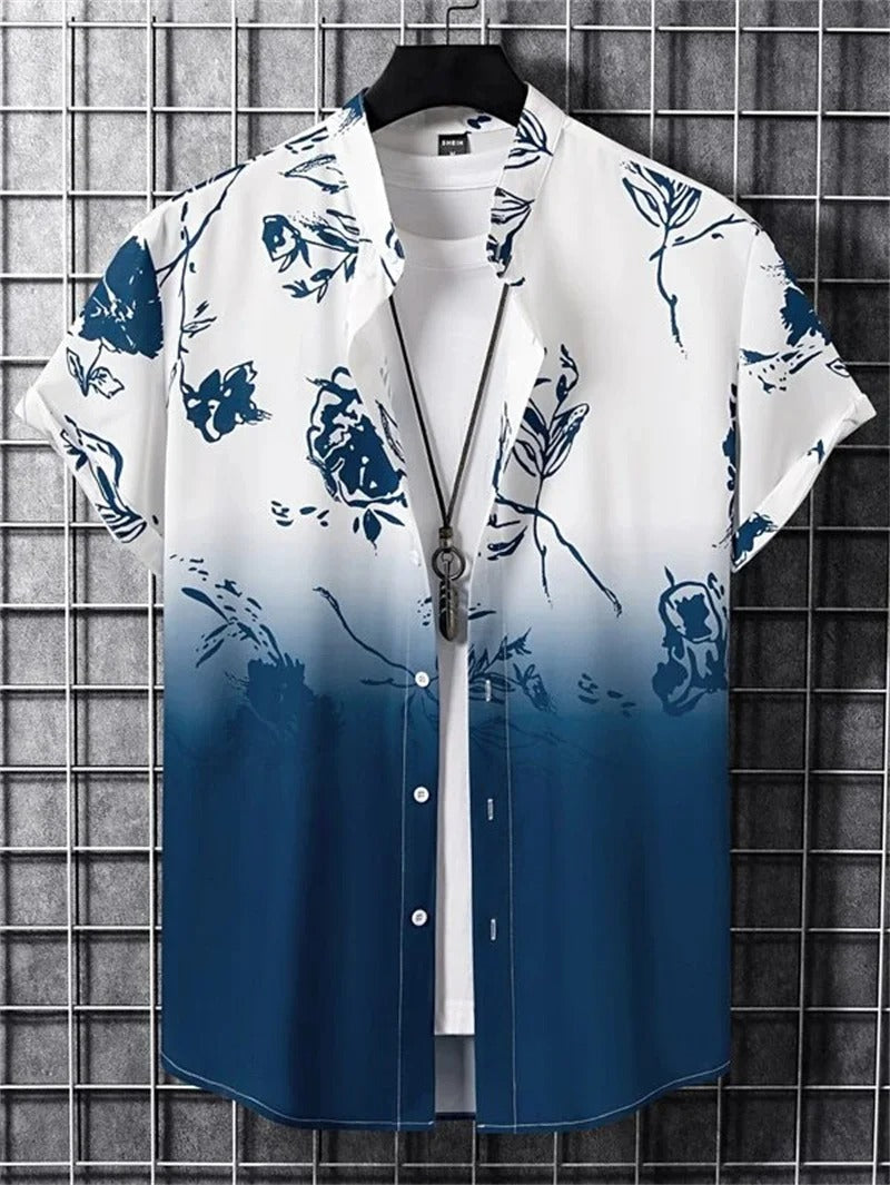 Chemise hawaïenne homme | Manches courtes, Imprimé tropical