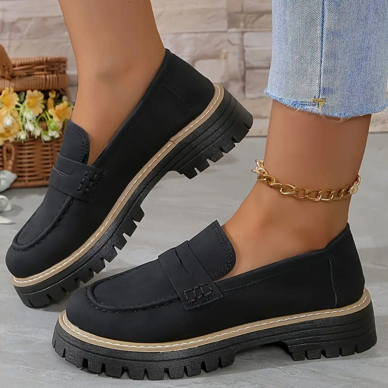 Mocassins orthopédiques femme | Plateforme confortable | Soutien de la voûte
