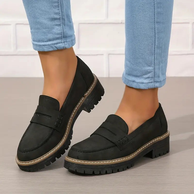 Mocassins orthopédiques femme | Plateforme confortable | Soutien de la voûte