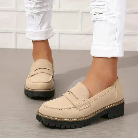 Mocassins orthopédiques femme | Plateforme confortable | Soutien de la voûte