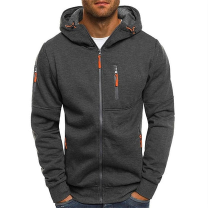 Sweat-shirt à capuche homme | Polyester coton, poches, cordon