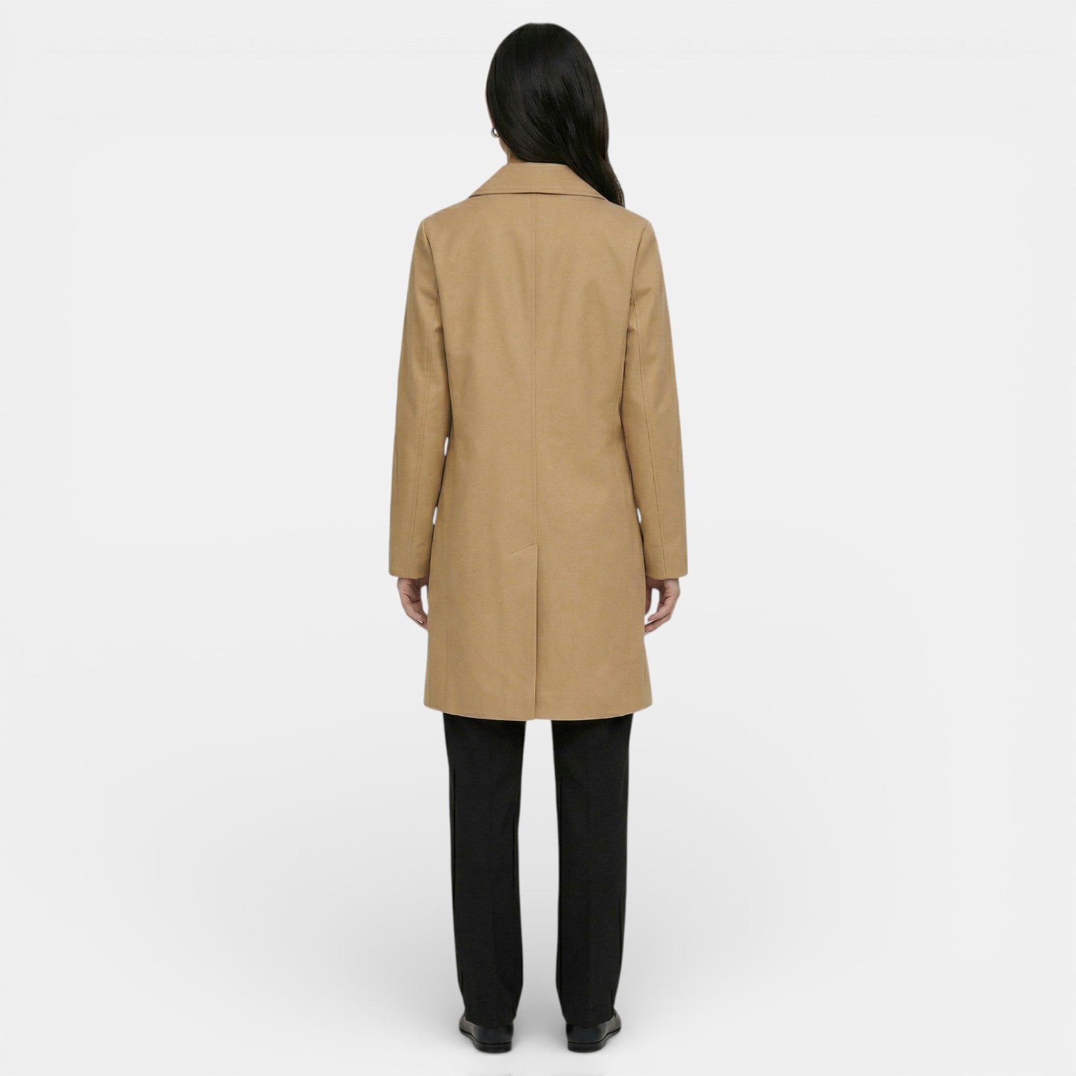 Gabardine Femme Midi | Trench Coat Entretemps Élégant