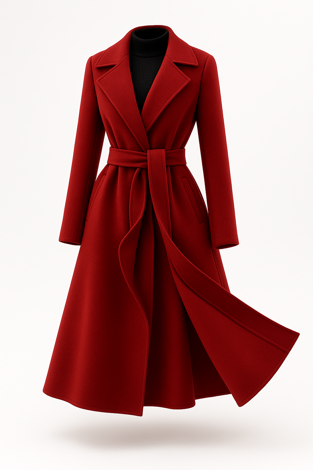 Veste de Transition Femme | Laine, Ceinture | Style Classique