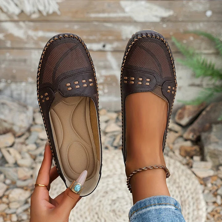 Mocassins Femme | Ajourés Confort, Enfiler Facilement