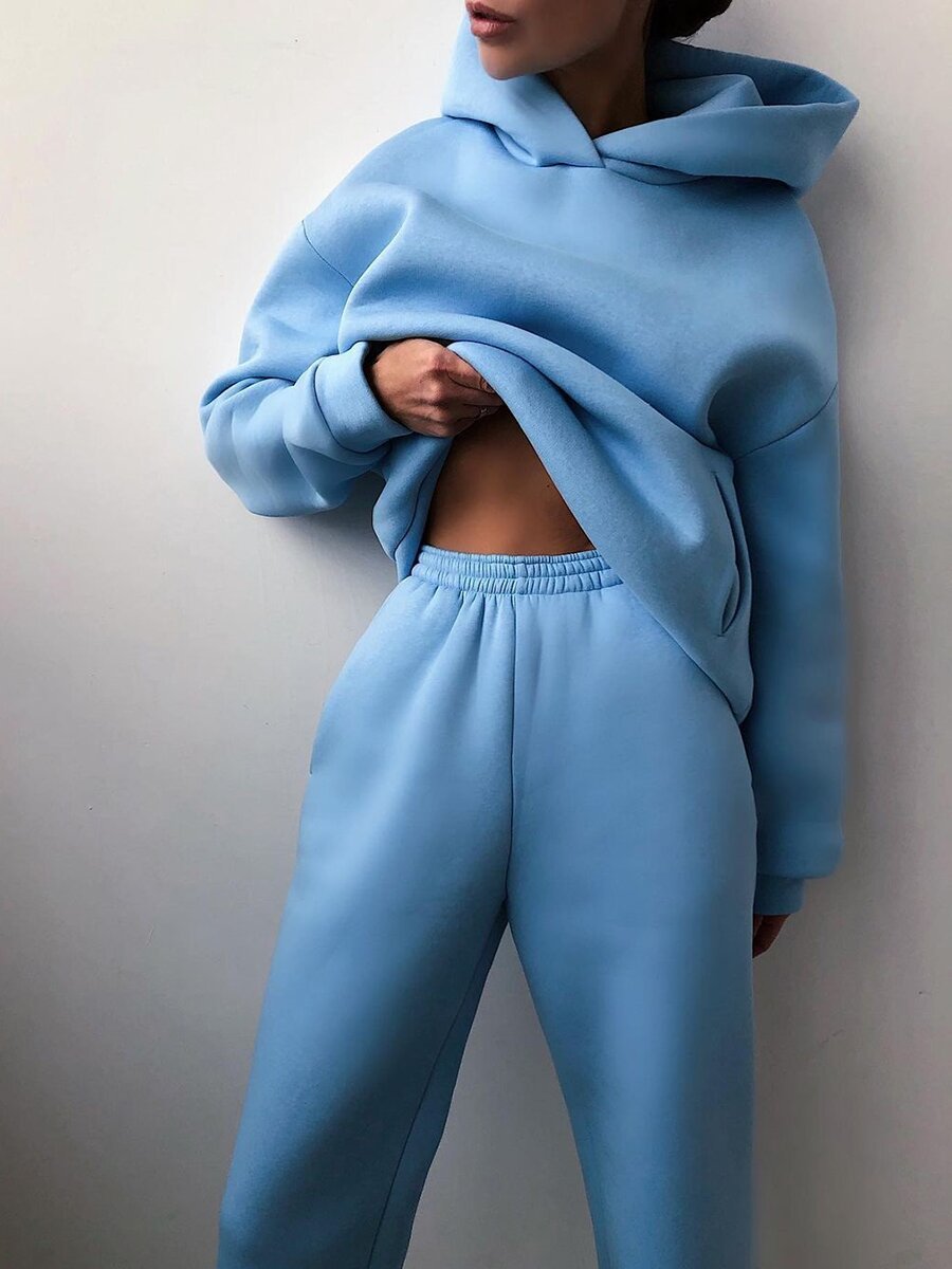 Ensemble Loungewear Femme | Sweat à Capuche et Jogging | Molleton Confortable
