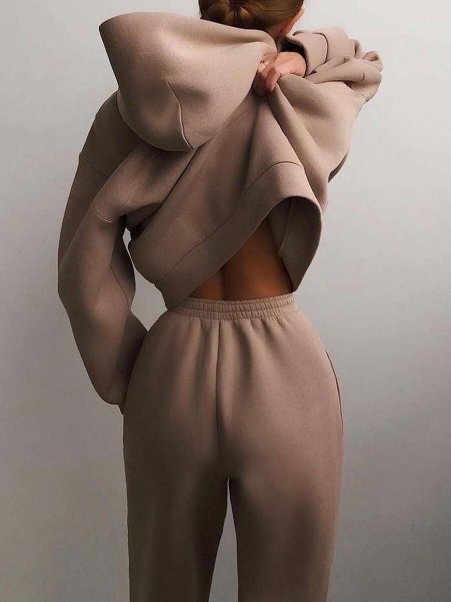 Ensemble Loungewear Femme | Sweat à Capuche et Jogging | Molleton Confortable