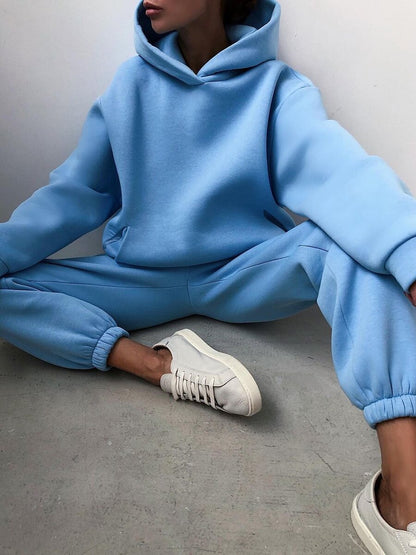 Ensemble Loungewear Femme | Sweat à Capuche et Jogging | Molleton Confortable