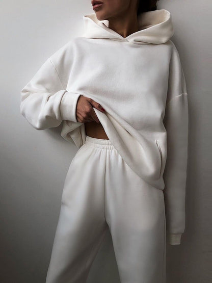Ensemble Loungewear Femme | Sweat à Capuche et Jogging | Molleton Confortable