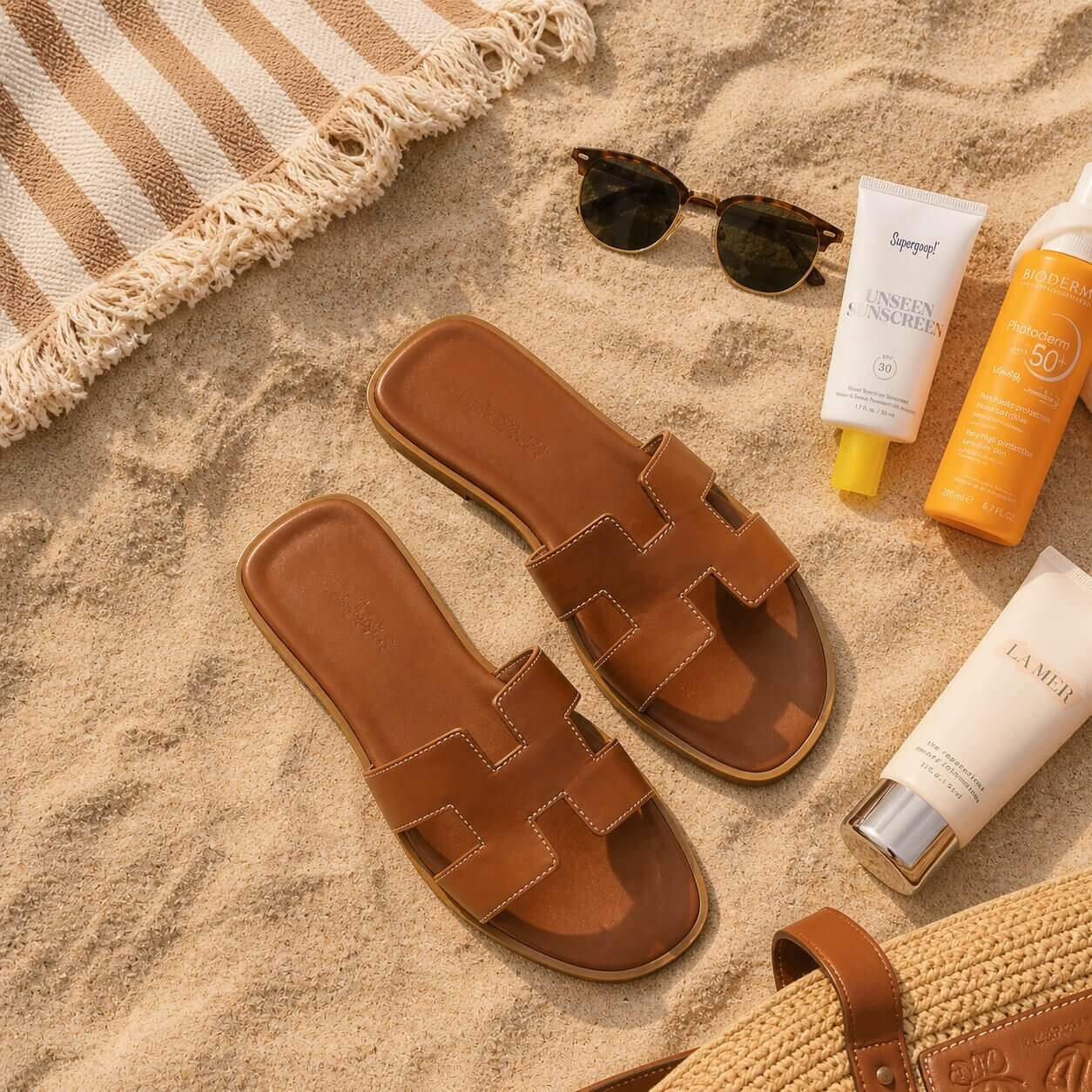 Pantoufles Femme | Sandales Cuir Été | Confortables