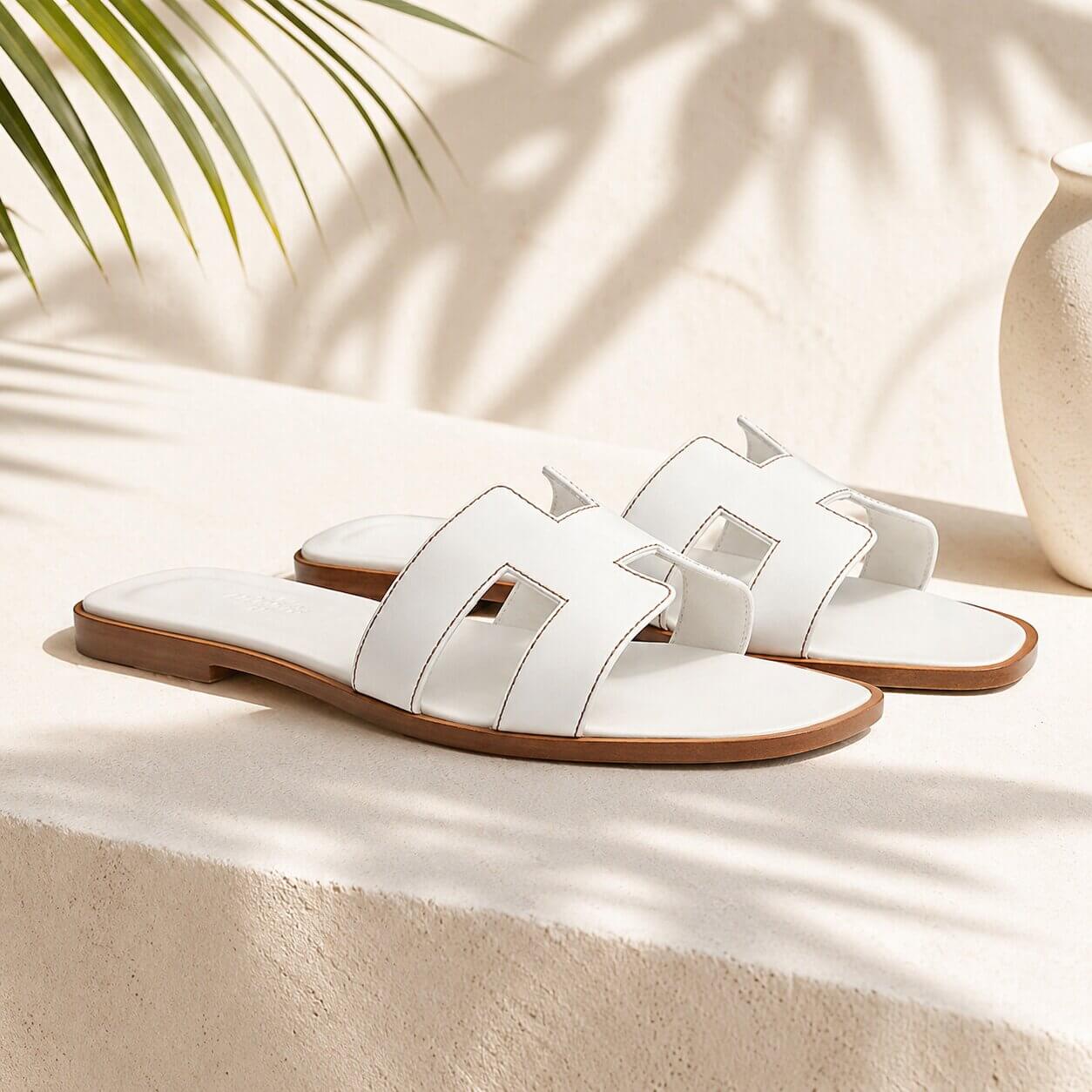 Pantoufles Femme | Sandales Cuir Été | Confortables