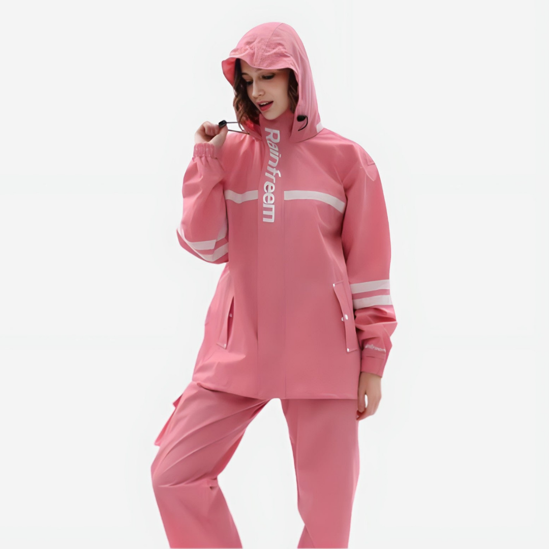 Veste de pluie femme avec pantalon imperméable et respirante, légère