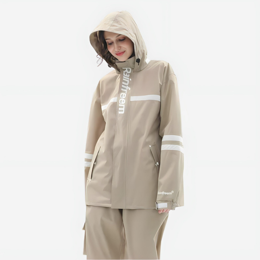 Veste de pluie femme avec pantalon imperméable et respirante, légère