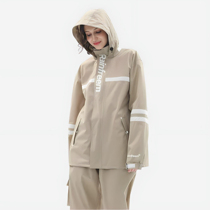 Veste de pluie femme avec pantalon imperméable et respirante, légère
