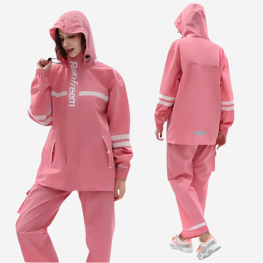 Veste de pluie femme avec pantalon imperméable et respirante, légère