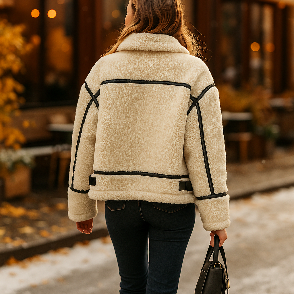 Parisfemme - Veste Femme Teddy Fury MAE - Élégante - Chic