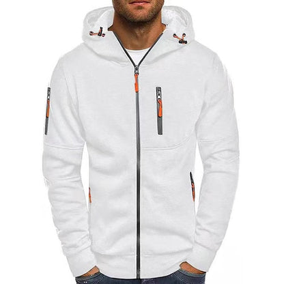 Sweat-shirt à capuche homme | Polyester coton, poches, cordon