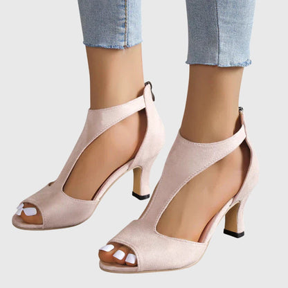 Chaussures de danse latine femme | Talons élégants, Rose et Noir