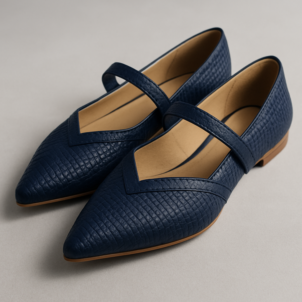 Sandales Élégantes Emmy à Talons Bas et Bout Pointu pour Femme-CHAUSSURES ORTHOPÉDIQUES-PARIS FEMME