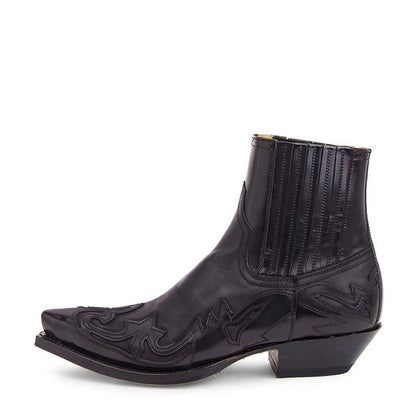 Bottes Cowgirl Pointues | Cuir PU, Talon Ankle | Femme