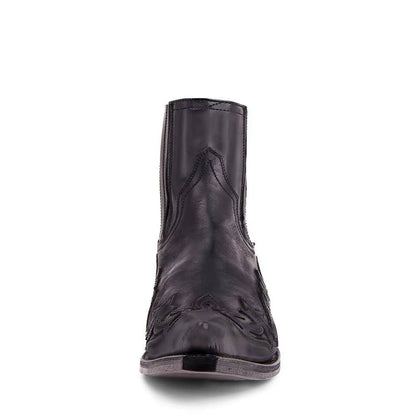 Bottes Cowgirl Pointues | Cuir PU, Talon Ankle | Femme