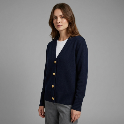 Gilet Femme | Encolure V, Boutons, Manches Longues