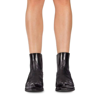 Bottes Cowgirl Pointues | Cuir PU, Talon Ankle | Femme
