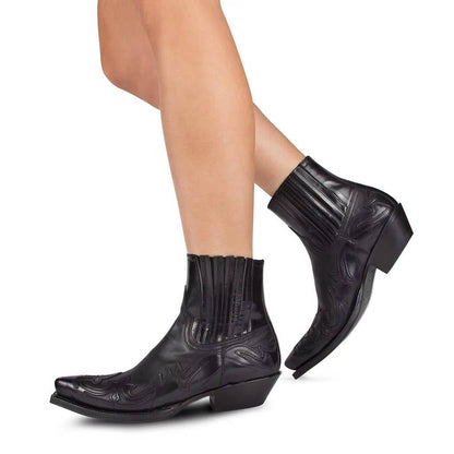 Bottes Cowgirl Pointues | Cuir PU, Talon Ankle | Femme