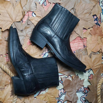 Bottes Cowgirl Pointues | Cuir PU, Talon Ankle | Femme