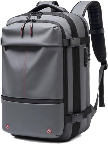 Sac à dos de voyage | Extensible, serrure TSA | Étanche, compartiment humide et sec