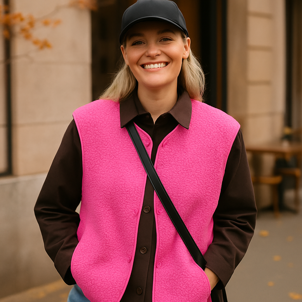 Parisfemme - Gilet en Laine de Mouton - Haute Qualité - Chaud - Durable