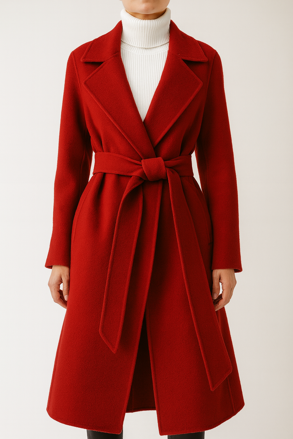 Veste de Transition Femme | Laine, Ceinture | Style Classique