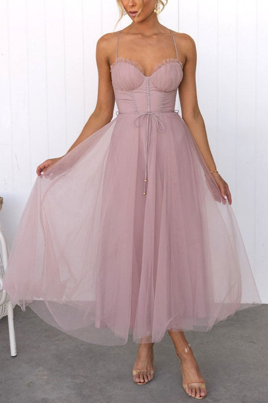 Robe Maxi Féérique - Tulle Élégante - Longue de Soirée