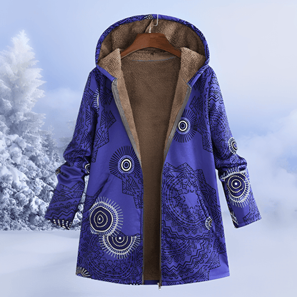 Honor | Femme Parka Longline Imprimé Floral à Capuche
