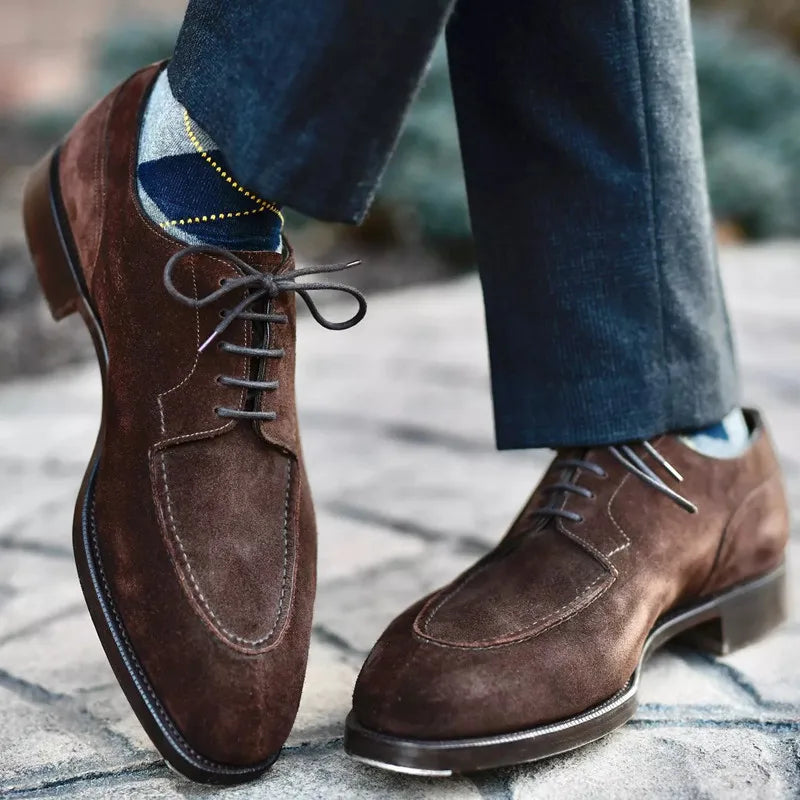 Chaussures Cuir Homme | Lacées Classiques, Marron | Élégance Intemporelle