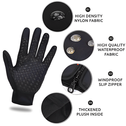Gants chauffants électriques unisexe ski et vélo 3 niveaux de chaleur