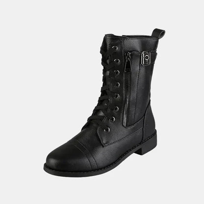 Femmes Bottines Bout Rond Semelle Rembourrée