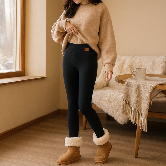 Leggings thermiques pour femmes avec polaire – taille haute