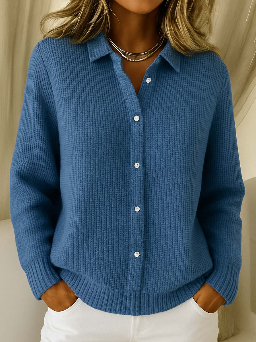 Cardigan pour femme | Doux, à boutons | Col, manches longues