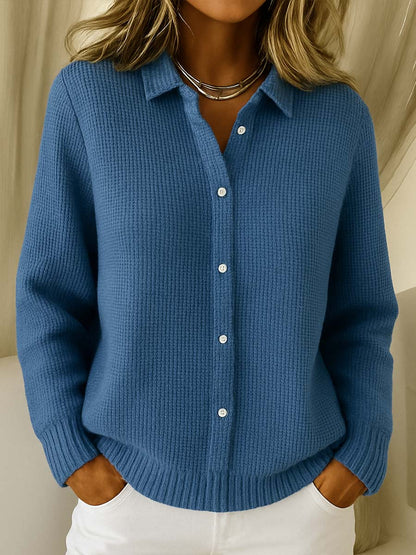 Cardigan pour femme | Doux, à boutons | Col, manches longues
