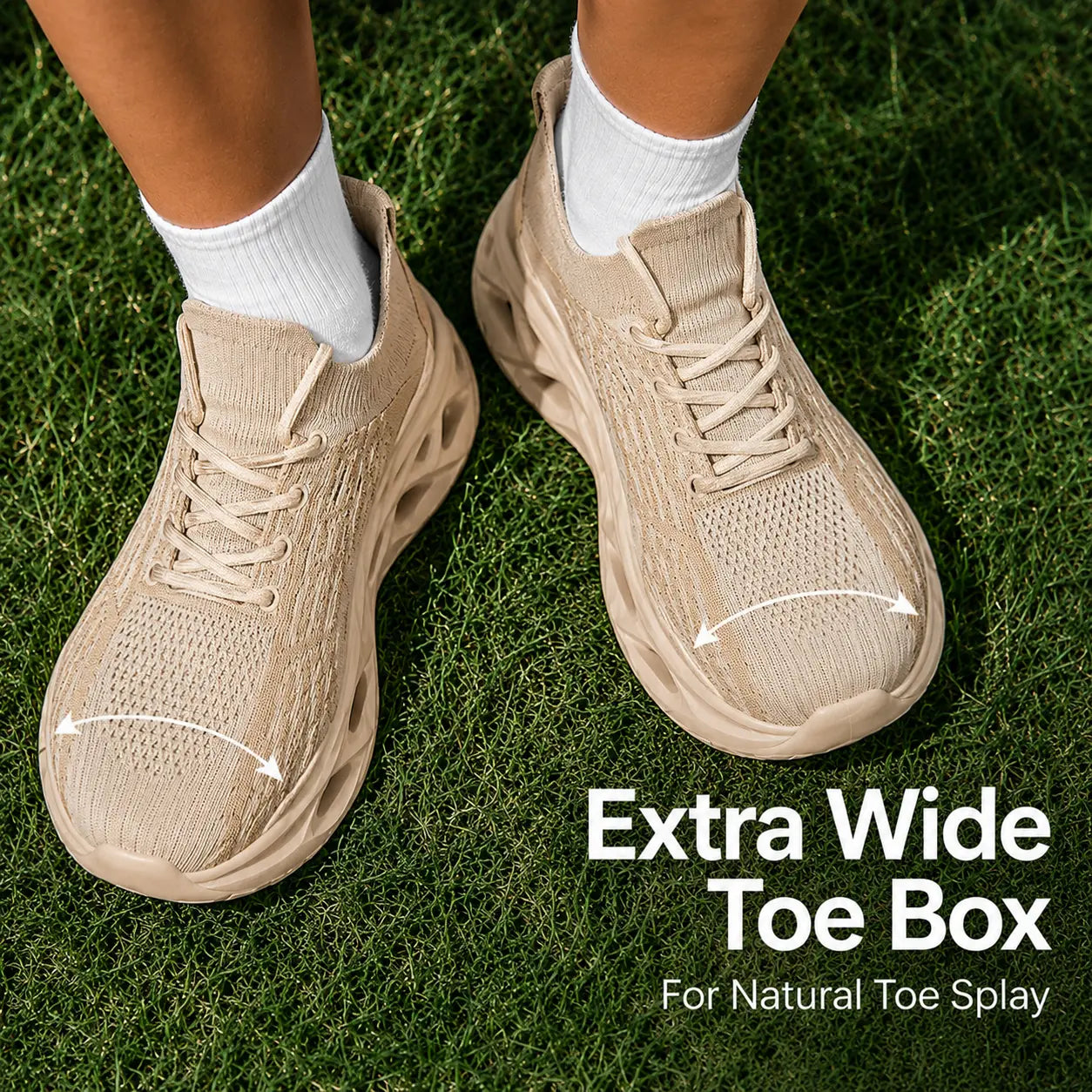 Chaussures de marche orthopédiques | Bout large, semelle flexible