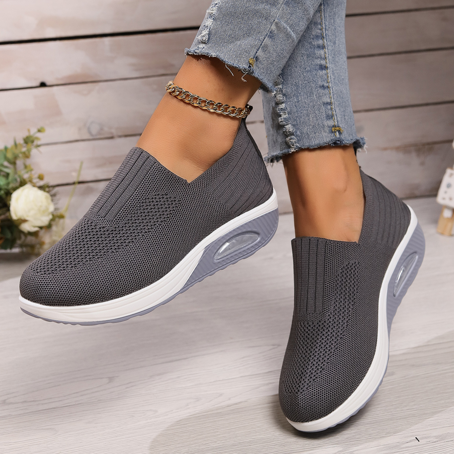 Chaussures Compensées Orthopédiques | Respirantes, Enfiler Facile