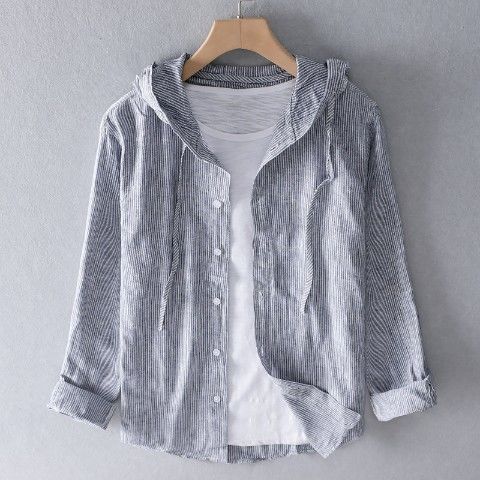 Georgina - Sweat à capuche en lin - Manches longues - Élégant et confortable-Vestes Élégantes pour Femmes-PARIS FEMME