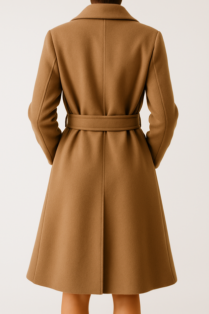 Veste de Transition Femme | Laine, Ceinture | Style Classique