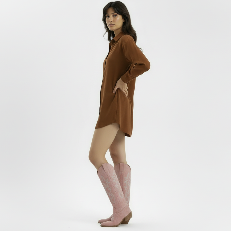 Bottes femme talon haut | Suède, pointe pointue | Hiver