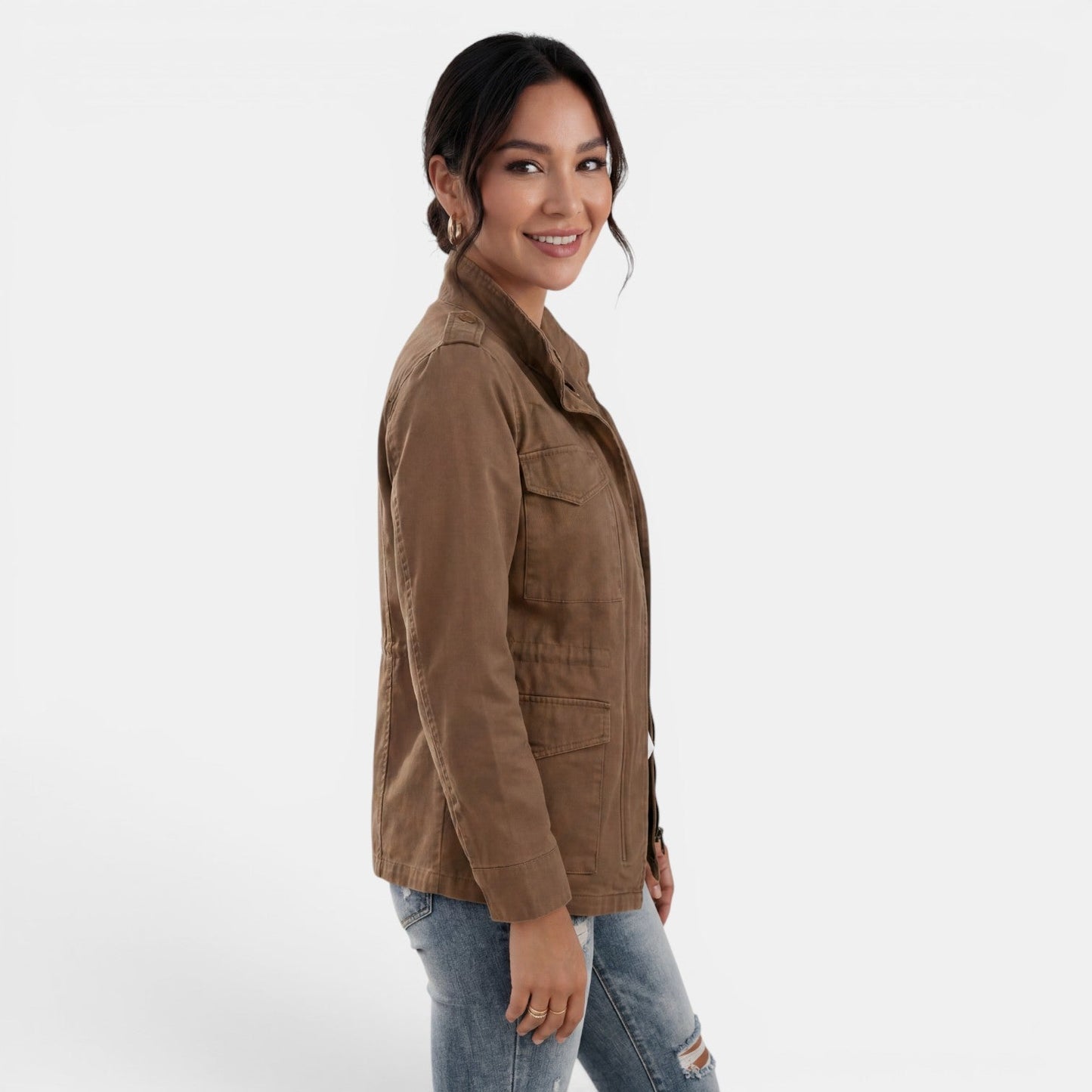 Veste Femme Printemps Automne | Casual avec Fermeture Éclair
