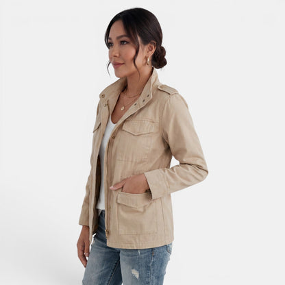 Veste Femme Printemps Automne | Casual avec Fermeture Éclair