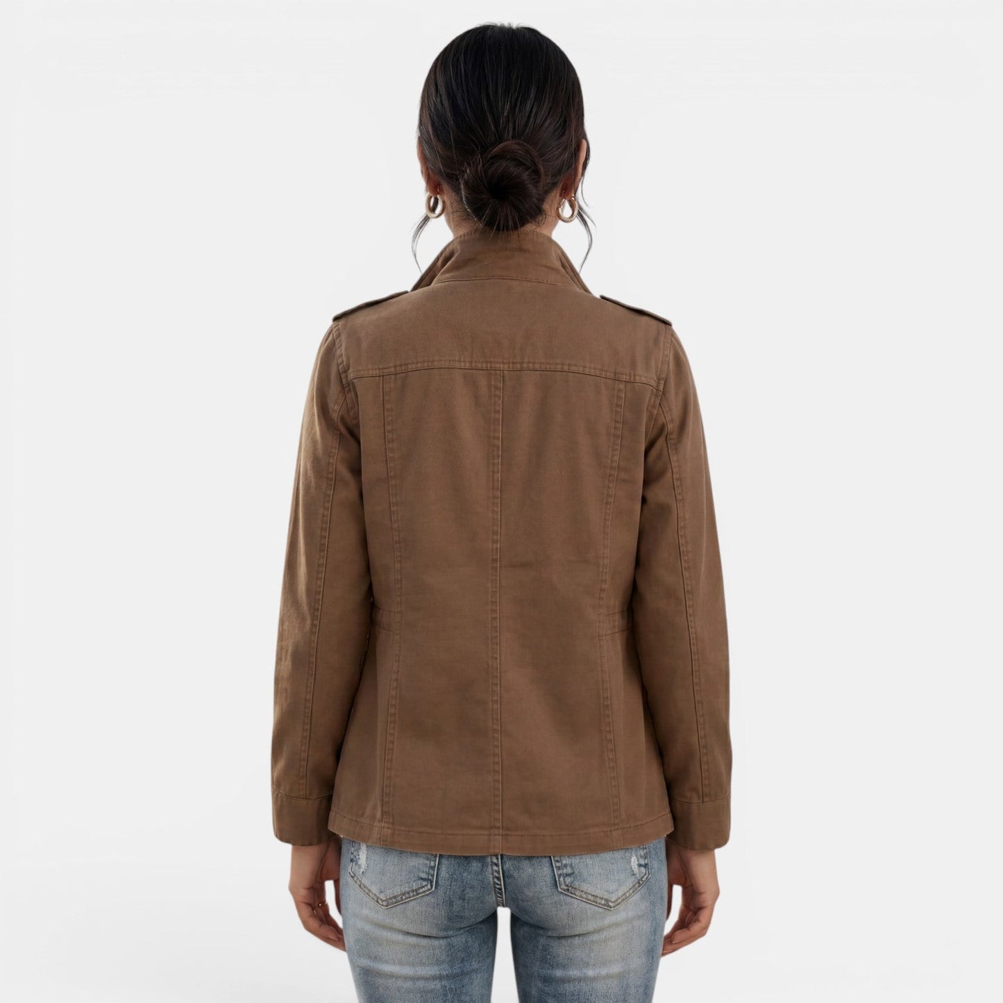Veste Femme Printemps Automne | Casual avec Fermeture Éclair