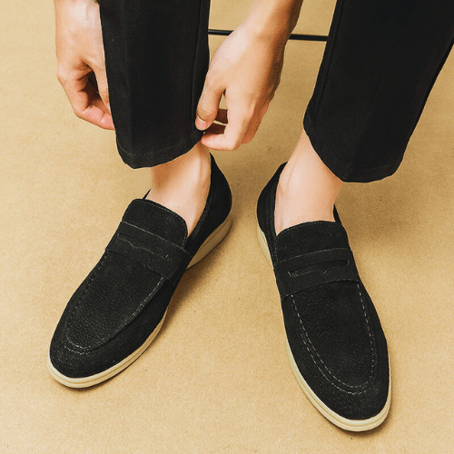 Mocassins cuir hommes | Noir, Beige, Khaki | Véritable cuir