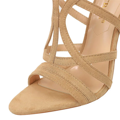 Sandales Gladiateur Femme | Talons Hauts 11cm | Plusieurs Couleurs