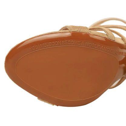 Sandales Gladiateur Femme | Talons Hauts 11cm | Plusieurs Couleurs